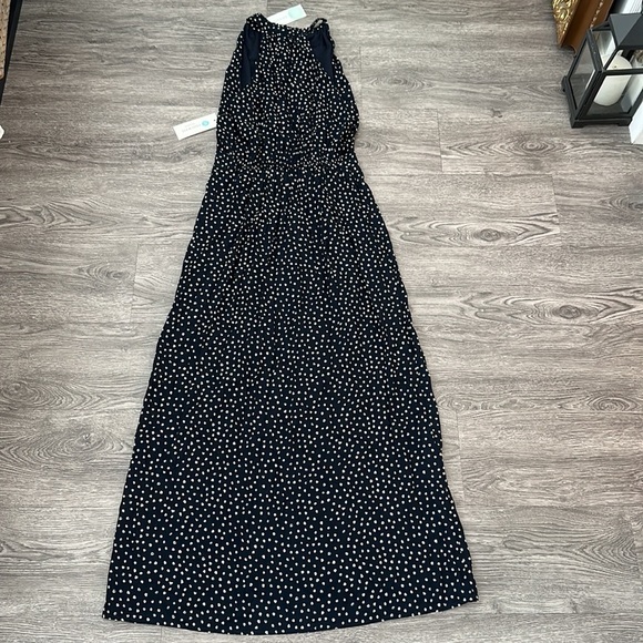 NWT THML Embroidered Paint Dot Maxi Dress - Picture 2 of 6